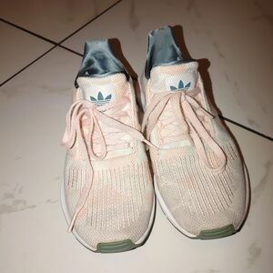 adidas Women's Athletic Shoes in Cream and Green